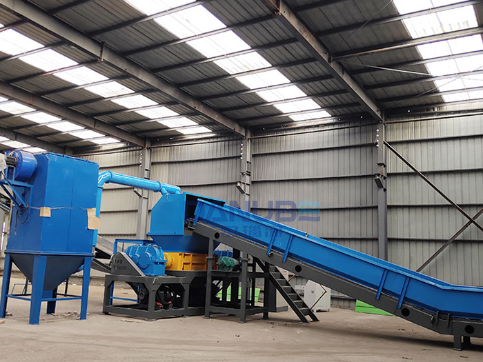 South korea plastics shredder customer site