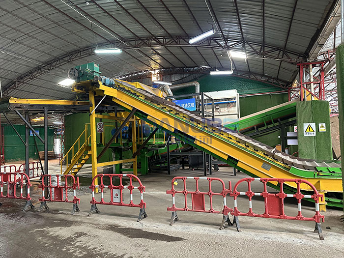 philippine Large waste shredder customer site